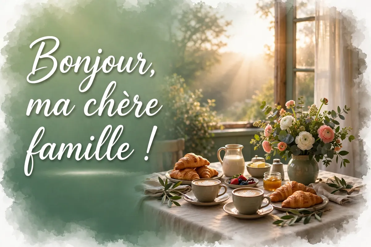 Good Morning Blessings in French for Family