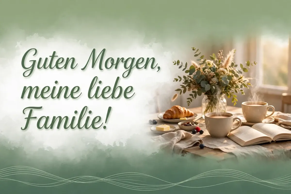 Good Morning Blessings in German for Family